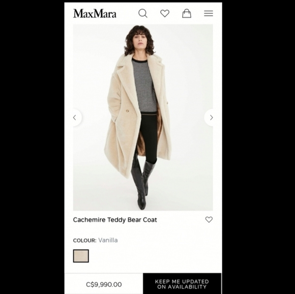 MaxMara Jackets & Blazers - MaxMara cashmere silk Teddy bear coat NWOT